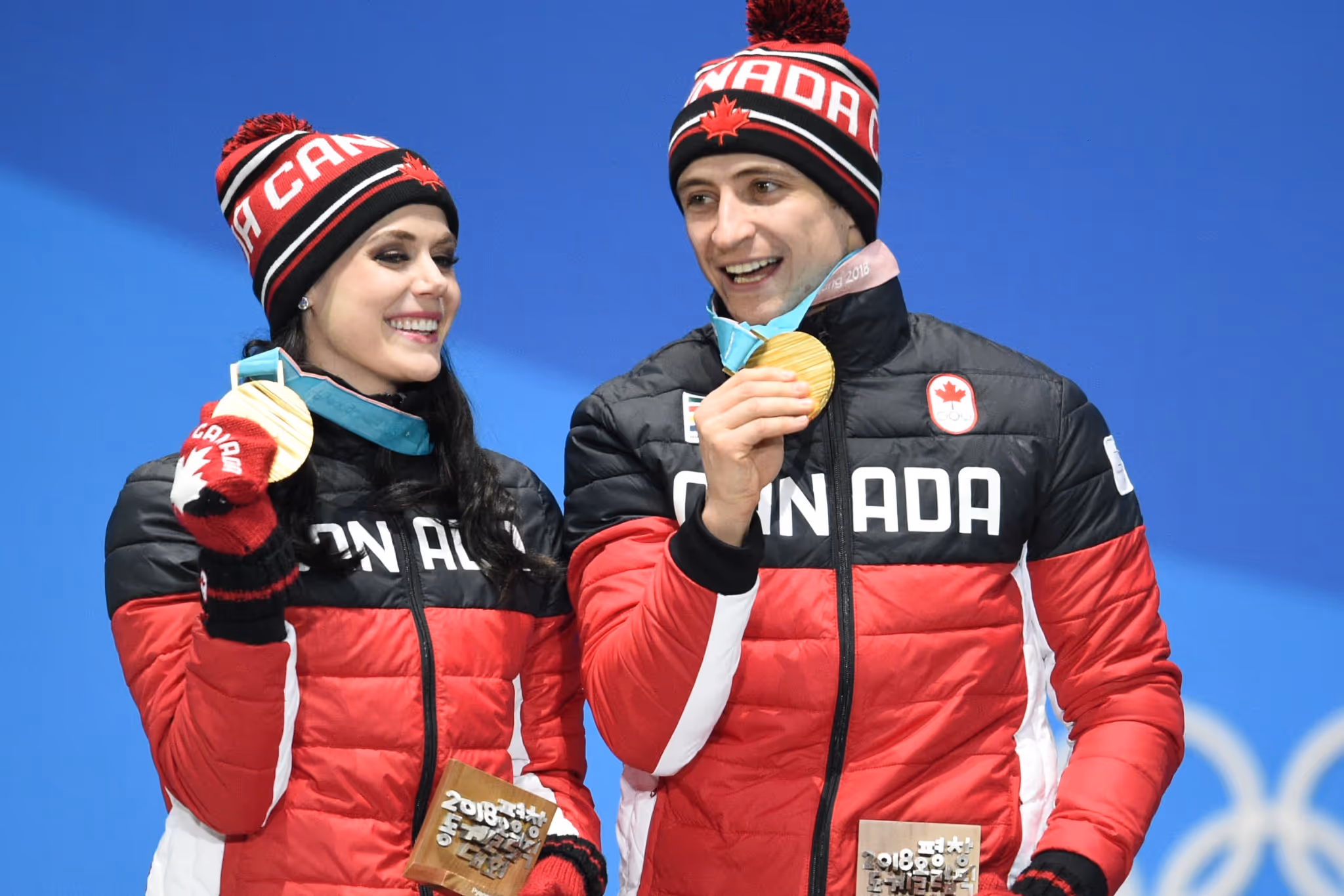 Olympic icon Scott Moir admits he talked about Tessa Virtue 'way too long' on wedding day