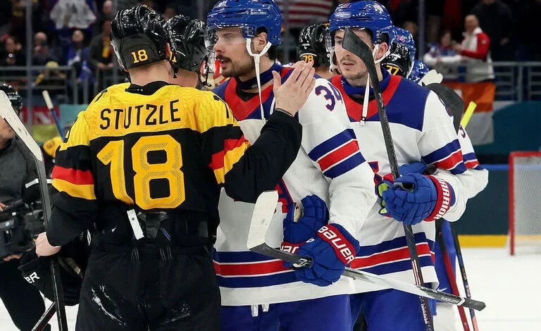 Olympic men's hockey playoff field set as U.S. routs Germany