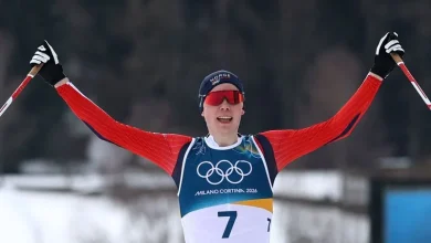 Olympics-Nordic Combined-Norway's Oftebro wins gold in men's Nordic combined