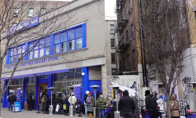Opening Day at Polymarket’s Chaotic Stunt Grocery Store