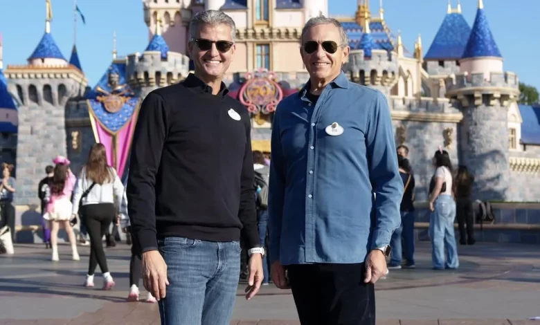 Outgoing Disney CEO Bob Iger & Incoming CEO Josh D'Amaro Seen at Disneyland Together