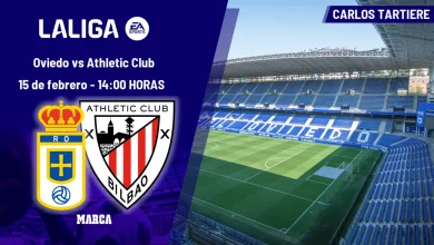 Oviedo - Athletic Club: horario, dónde ver en TV y canal del partido de LaLiga EA Sports