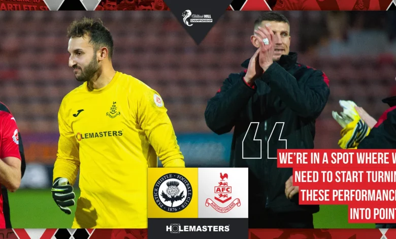 Partick Thistle vs Airdrieonians