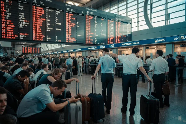 Passengers Face Sudden Travel Distress As Amsterdam Schiphol, Copenhagen London Heathrow, Barcelona International, Charles de Gaulle/Roissy Cancelled 49 And Delayed 1066 Flights In Haarlemmermeer, London, Paris, El Prat de Llobregat, Leading