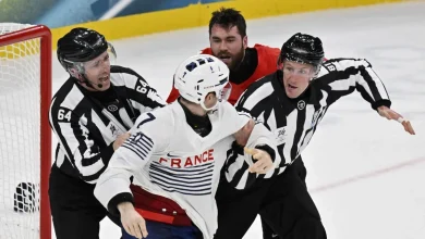 Pierre Crinon suspended by French hockey federation after Tom Wilson fight