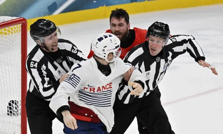 Pierre Crinon suspended by French hockey federation after Tom Wilson fight