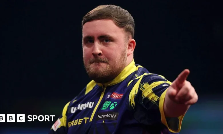 Poland Darts Open: Luke Littler thrashes Mike de Decker to reach last 16