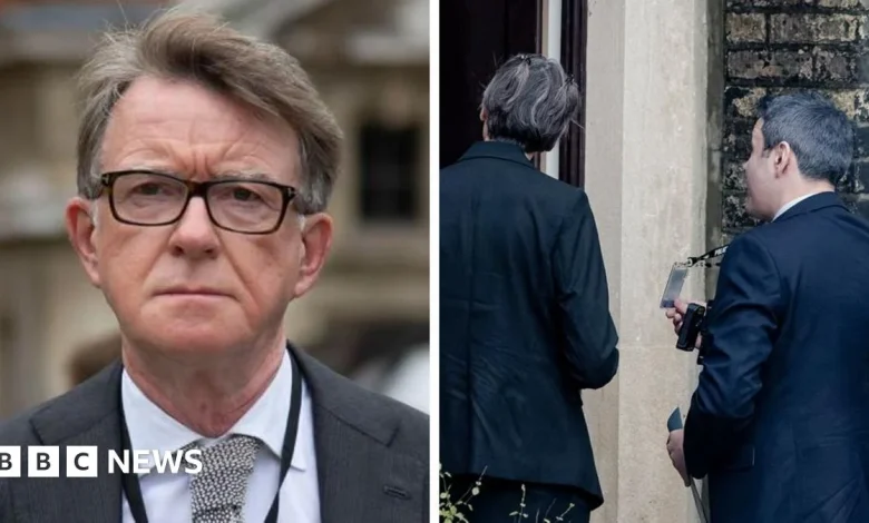 Police say they are searching two properties linked to Peter Mandelson over Epstein investigation