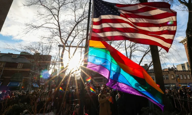 Pride flag rehung at Stonewall Inn, defying Trump