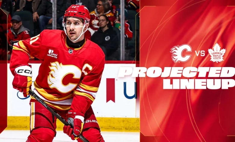 Projected Lineup - Flames vs. Leafs