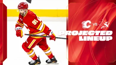Projected Lineup - Flames vs. Sharks