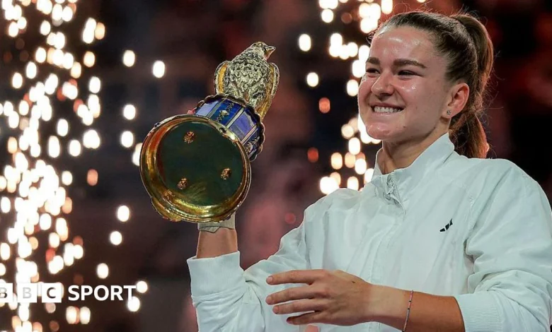 Qatar Open final: Karolina Muchova beats teenager Victoria Mboko