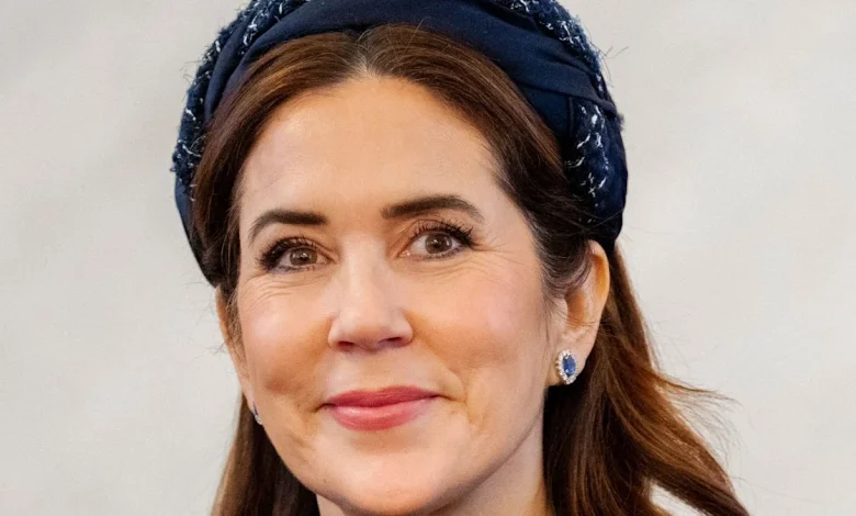 Queen Mary rings in 54th birthday in 'polished' ballet-pink silk