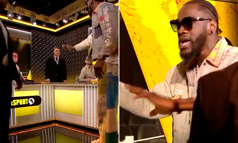 Raging Wilder storms out of talkSPORT studio as security forced to step in