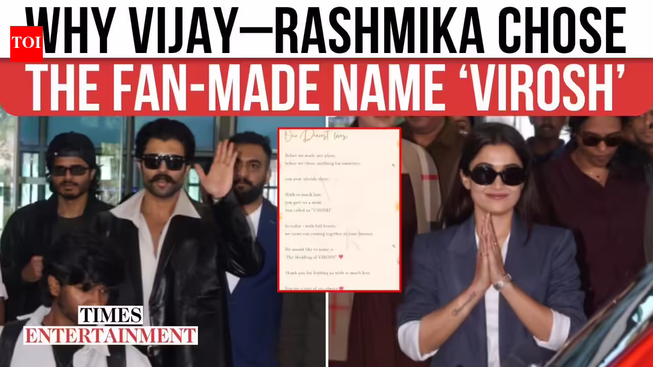 Rashmika Mandanna and Vijay Deverakonda walk hand-in-hand at sangeet ceremony, mother calls daughter-in-l