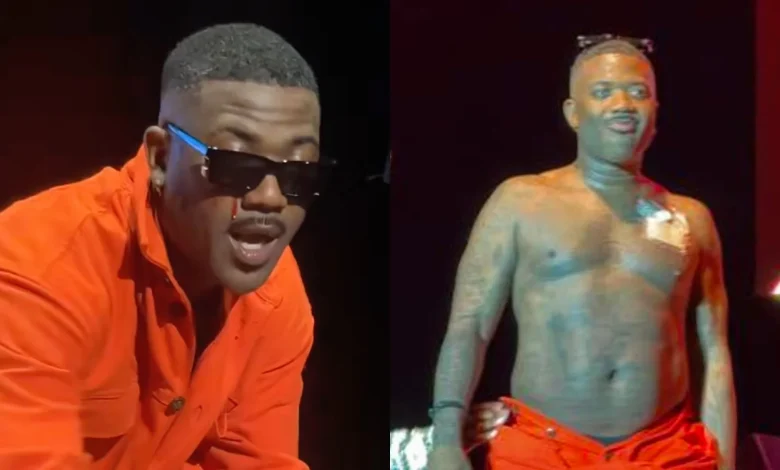 Ray J Performs With Apparent Blood Running From Eye, Chest Patch on Display