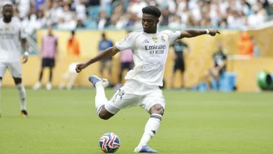 Real Madrid : la jolie frappe placée d’Aurélien Tchouaméni pour l’égalisation