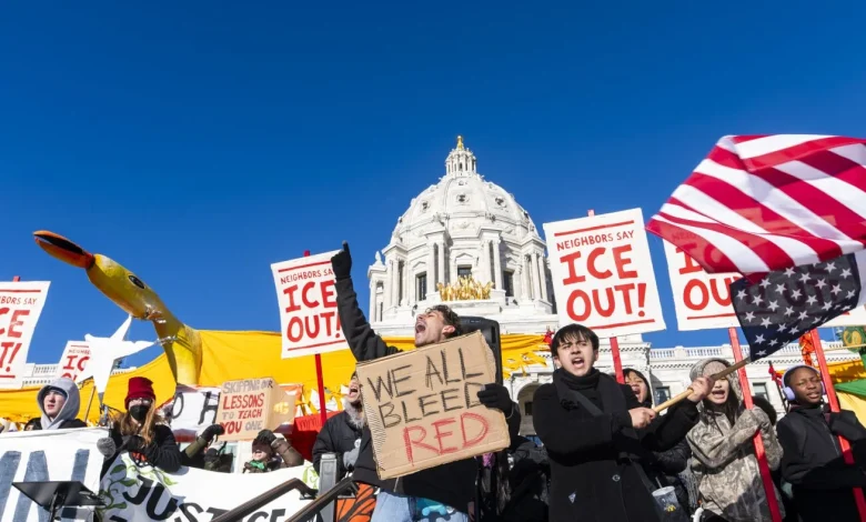 Red and blue states move further apart on immigration enforcement : NPR