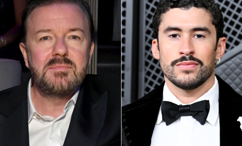 Ricky Gervais Reminds Celebrities Not to Make Political Speeches After Grammys Sees Bad Bunny, Billie Eilish Slam ICE: ‘They’re Still Not Listening’