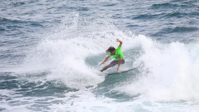 Round of 112: Carlos Munoz makes headway toward his BTMI Barbados Surf Pro title defense