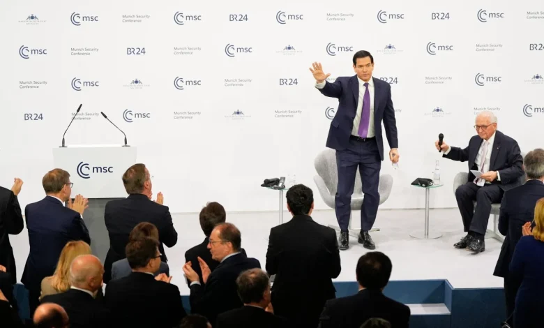 Rubio reassures trans-Atlantic ties with Europe at Munich Security Conference : NPR