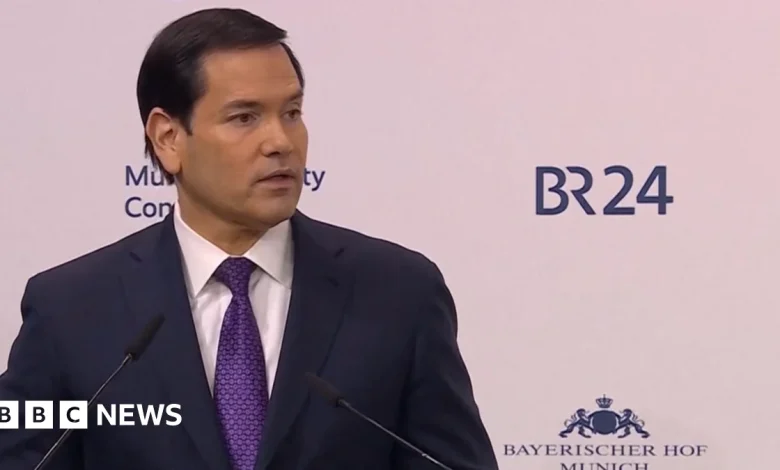 Rubio speaks at Munich security summit after warning Europe of 'new era' in geopolitics
