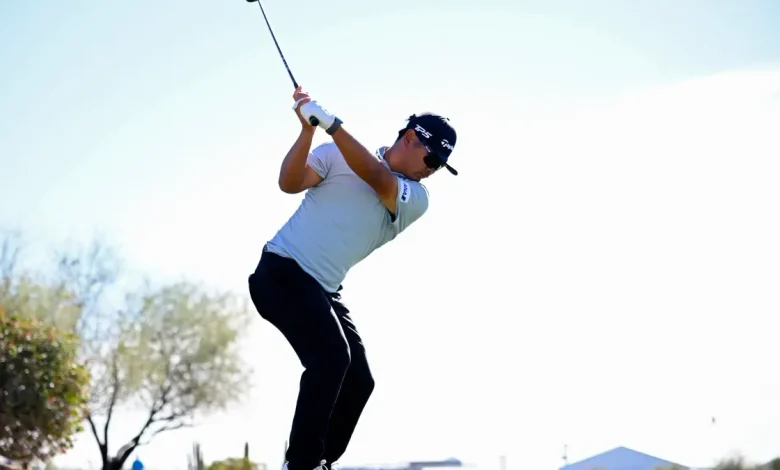 Ryo Hisatsune makes a water-ball birdie, leads 2026 WM Phoenix Open