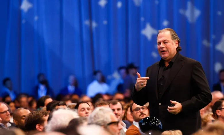 Salesforce Posted Marc Benioff's Keynote. His ICE Jokes Don't Appear.