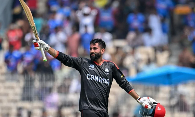 Samra hits 110 for Canada against New Zealand at T20 World Cup