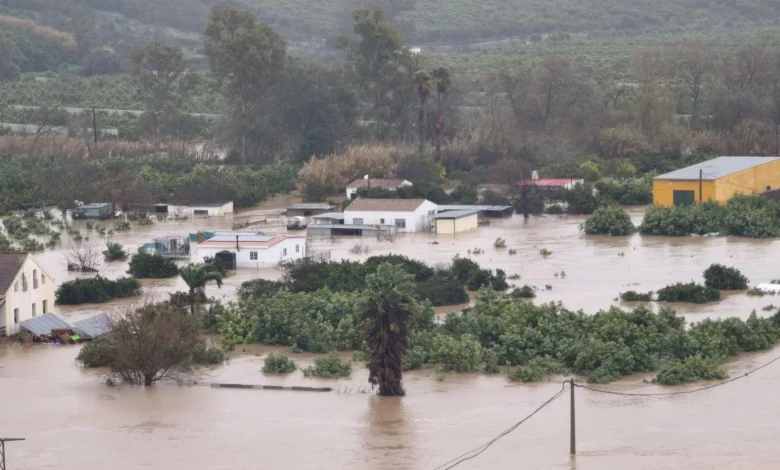 Sánchez se desplaza a Andalucía para visitar las zonas afectadas por el temporal