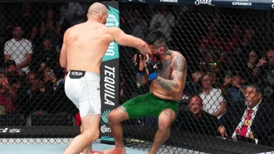 Sean Strickland calls out Khamzat Chimaev after stopping Anthony Hernandez in UFC Houston main event