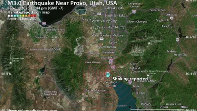 Seismic-like Event, Possible Earthquake, Reported few Minutes ago Near Provo, Utah, USA