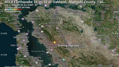 Seismic-like event, possible earthquake, reported few minutes ago near Oakland, California, USA