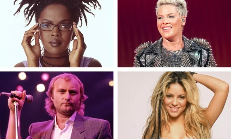Shakira, Lauryn Hill, Pink, Phil Collins, More