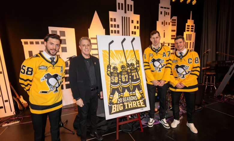 Sidney Crosby, Evgeni Malkin and Kris Letang team up with Burton Morris and the Penguins Foundation for Charity