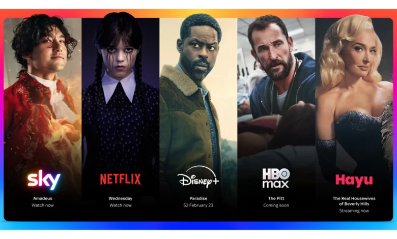 Sky brings together Netflix, Disney+, HBO Max and Hayu into one single subscription, exclusively on Sky