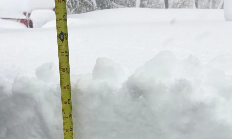 Snow totals in Boston and across Massachusetts from Blizzard of February 23, 2026