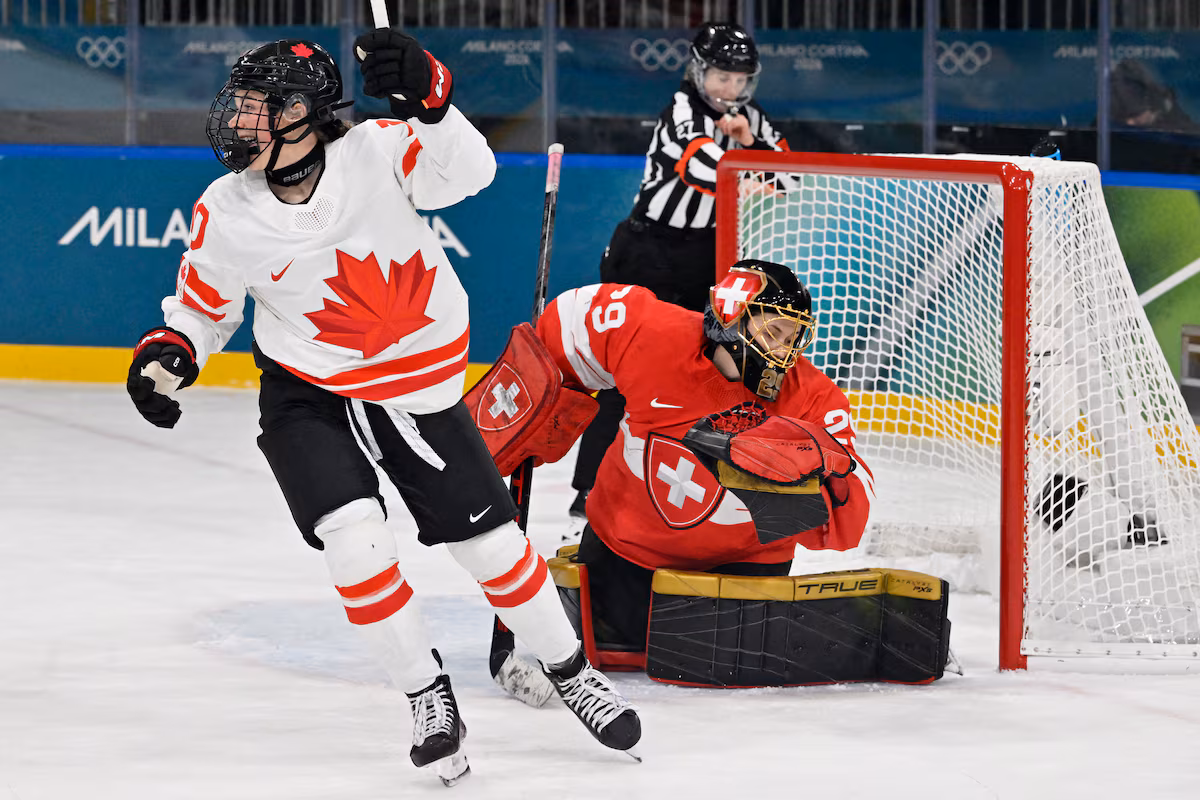 Something funny happened when Canada played Switzerland: it was an actual competition