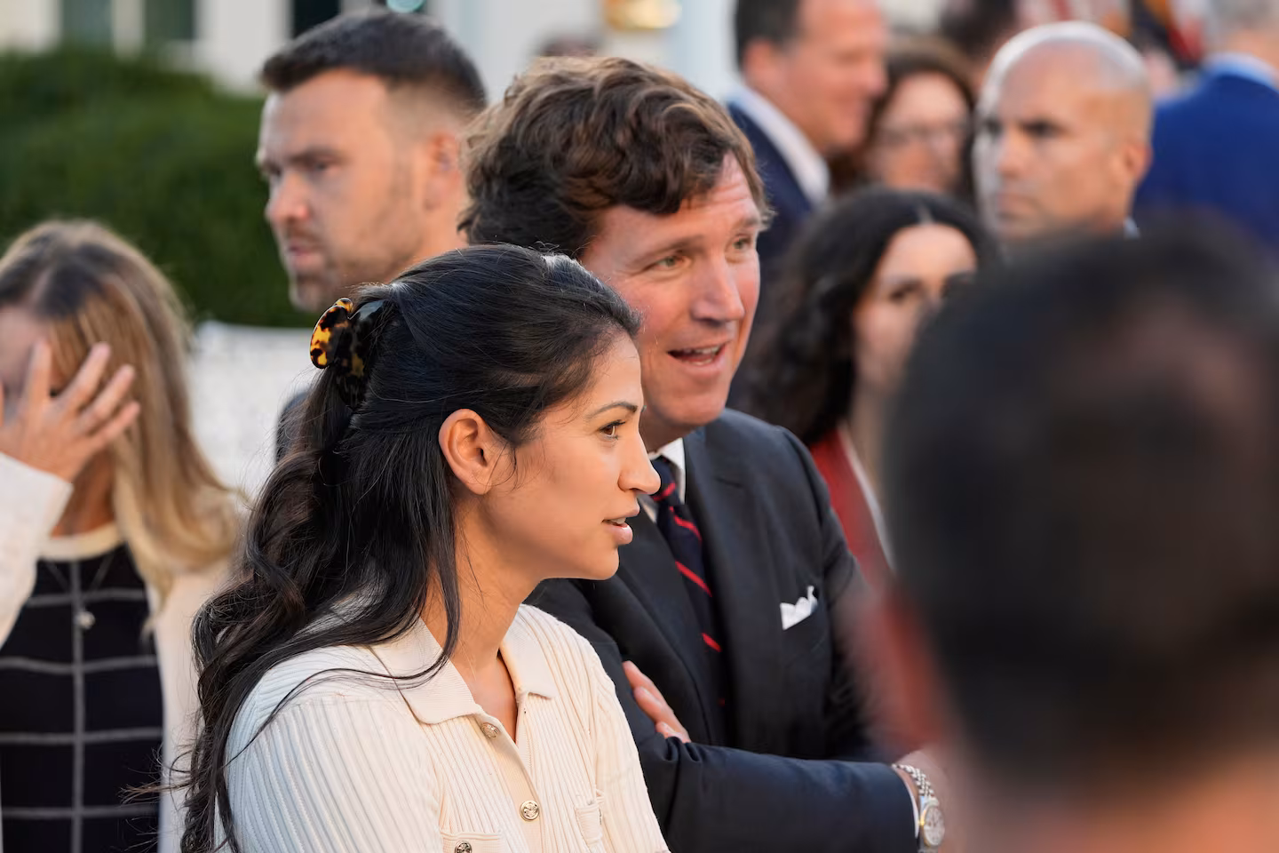 Stephen Miller is a top Trump adviser. Katie Miller has a podcast. So who’s advertising on it?