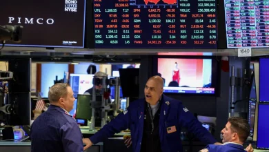 Stocks drop after Trump ramps up new tariffs and investors dump potential AI losers