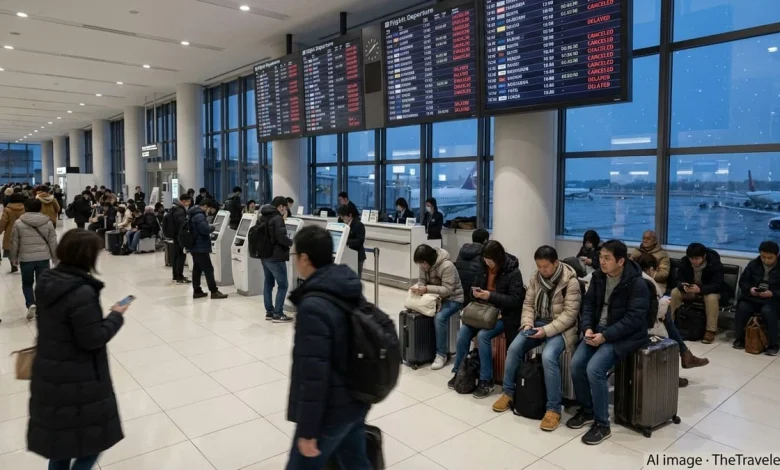 Storm Chaos Disrupts Japan Flights to US and Domestic Hubs