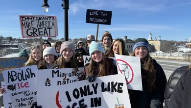 Students at 5 midcoast high schools walk out of class to protest federal immigration enforcement