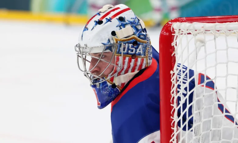 Swayman to start in goal for Team USA against Denmark