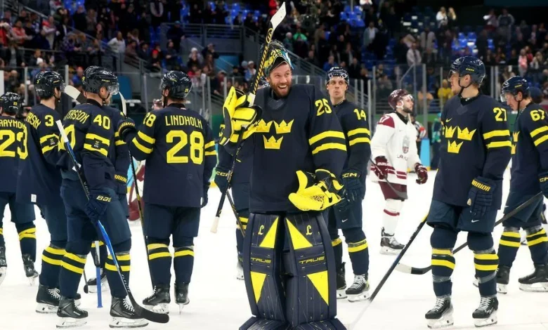 Sweden to face U.S. in men's hockey quarterfinals at Olympics