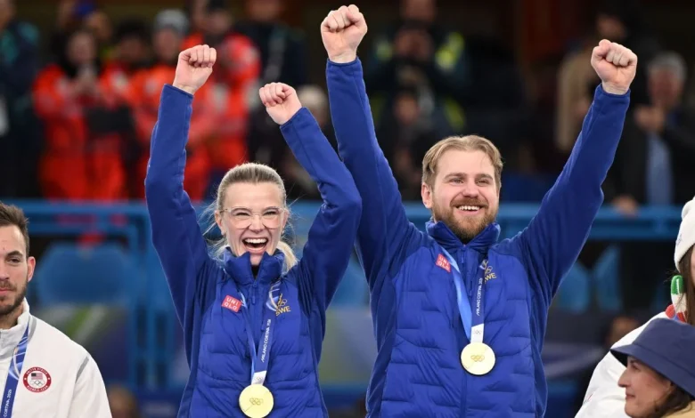 Swedish siblings win gold in Olympics mixed doubles curling