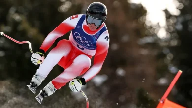 Swiss skier Franjo von Allmen wins first gold medal of Milano Cortina Games
