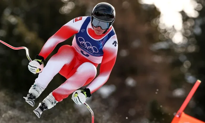 Swiss skier Franjo von Allmen wins first gold medal of Milano Cortina Games