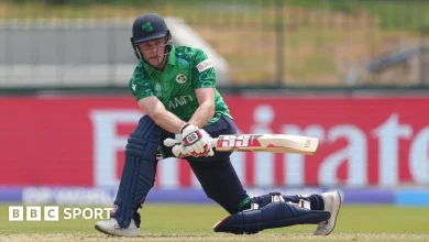T20 World Cup: Lorcan Tucker's 94 keeps Ireland's hopes alive in Group B