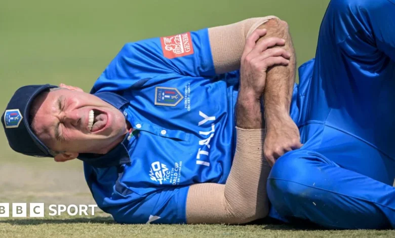 T20 World Cup: Wayne Madsen dislocates shoulder during Italy's debut v Scotland