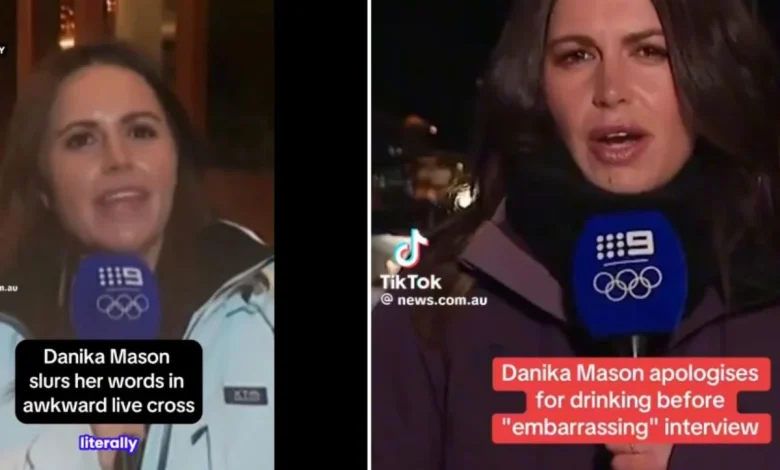 TV reporter Danika Mason gets into boozy on-air Olympic drama